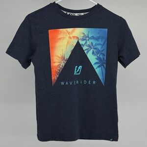 Amplify boys graphic blue short sleeve t-shirt size M.